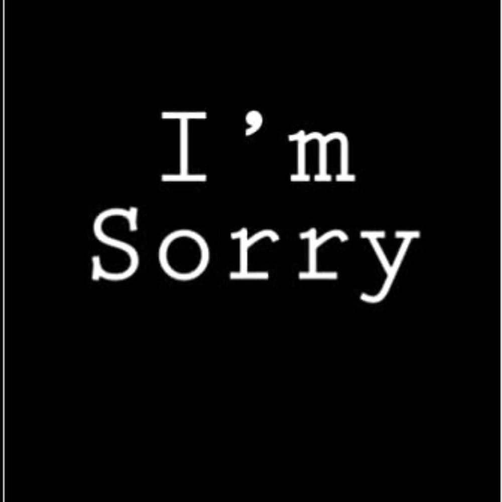 So sorry!